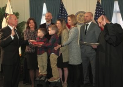 Mayor Cahill, Councilman Egan, and Councilwoman Escobar Sworn into New Terms